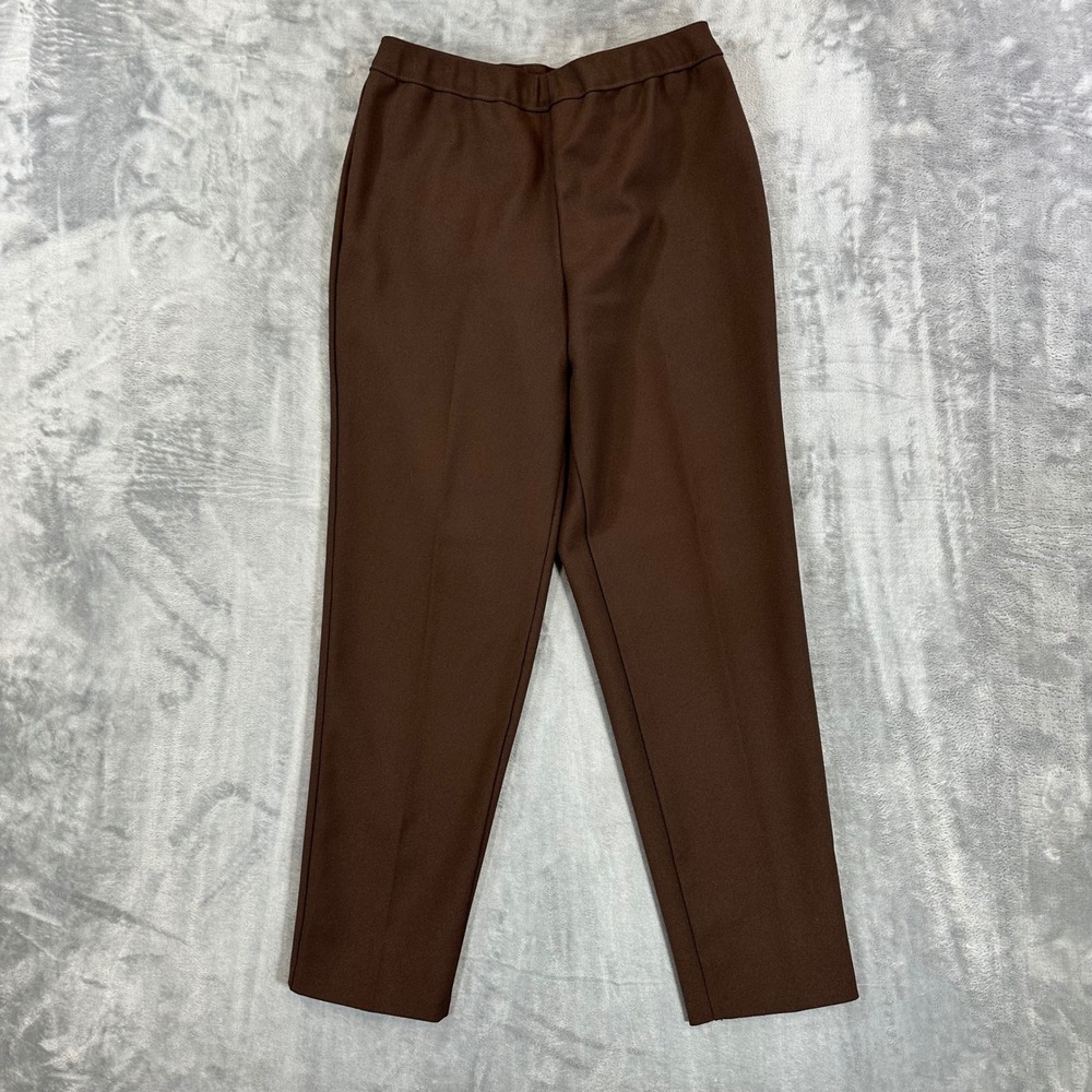 Vintage Levi's Bend‎ Over Pants Women's Size 10P Brown Pull On Straight Trousers